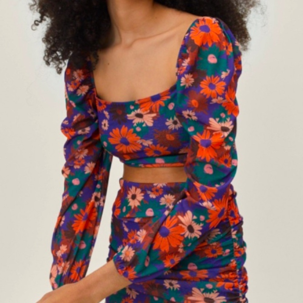 Nasty Gal Floral Top